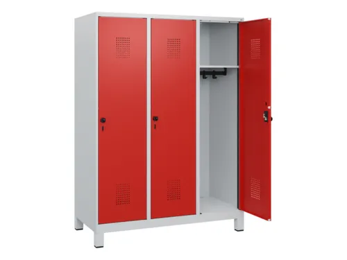 schoollocker,HxBxD 1630x1200x500mm,3vak,vak B 400mm,draaigrendel