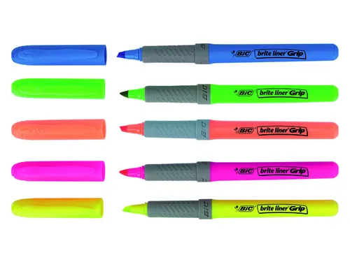 Markeerstift Bic Highlighter Grip Geel
