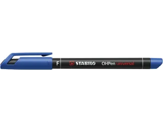 Viltstift STABILO OHpen 842/41 permanent rond fijn blauw - 4