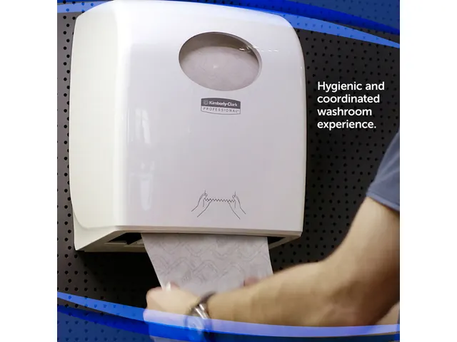Handdoekroldispenser Kimberly Clark Aquarius Slimroll wit 7955