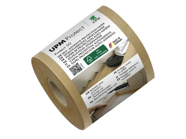 Papier de couverture autocollant UPM 7,5 cm x 50 m