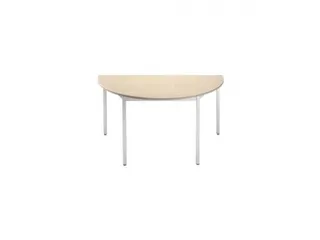 Tafel Halfrond 140x70 Cm Frame Aluminium Blad Esdoorn - 2