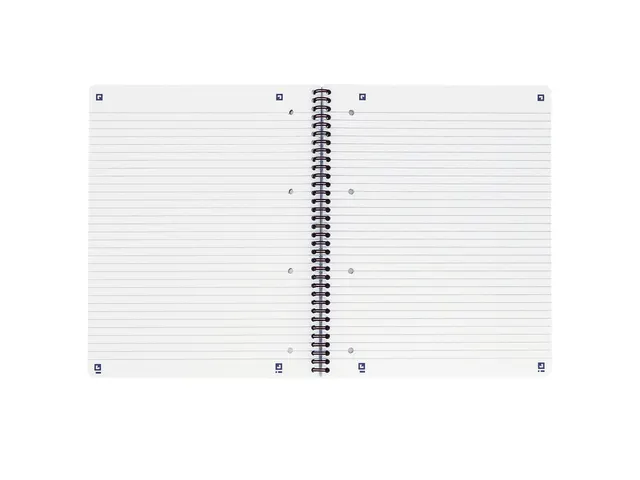 Bloc de cours Oxford A4+ 4 perforations ligné 90fls noir