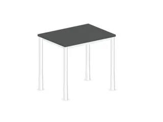 In hoogte verstelbaar bureau,HxBxD 720-840x800x600mm,MS-donkergrijs - 2
