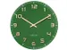 Wandklok Nextime dia 40cm Groen glas/Aluminium Classy Medium