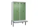 locker met bank,voor scheiding van kleding,HxBxD 2120x1200x815mm,4vak