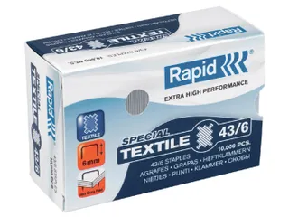 Nieten Rapid 43/6 Textiel Super Strong 10.000st - 2