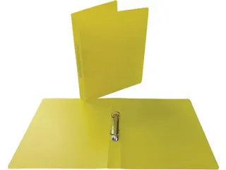 ringmap, voor ft A4, uit PP, 2 ringen van 25mm, geel - 3