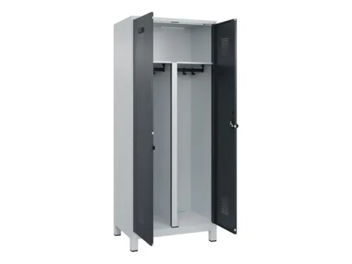 PBM-locker,HxBxD 1950x800x500mm,2vak,vak B 400mm,draaigrendel