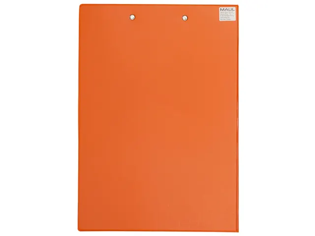 Klembordmap MAUL A4 staand met penlus PVC neon oranje