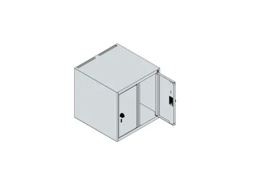 opzetkast,v. locker,2vak.,vak B 250mm,HxBxD 500x500x500mm,vleugeldeur