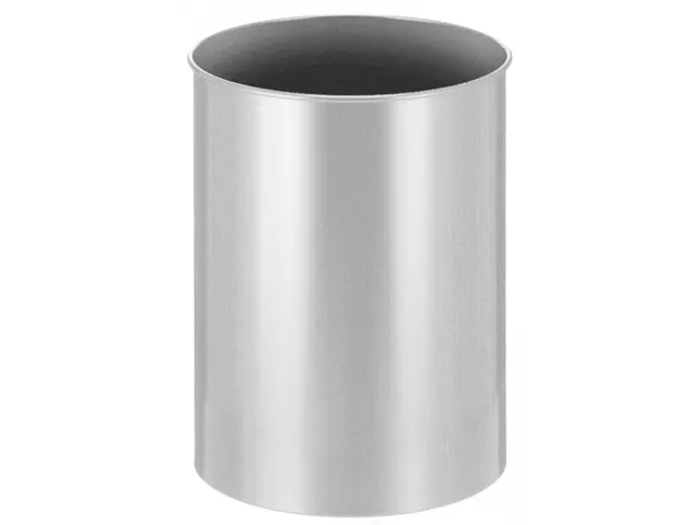 Ronde papierbak 30 liter Zilver