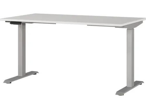 Elektrisch ihv bureau,HxBxD 720-1200x1400x800mm,blad lichtgrijs