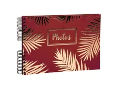 Fotoalb spir 50p.zwr t 32x22cm PALMA rood