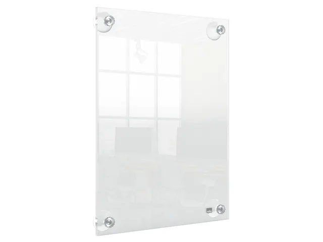 Infobord Nobo Premium Plus A4 acryl wand verplaatsbaar