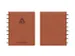 Schrift Adoc Business A5 ruit 5x5mm 144 pagina's 90gr bruin