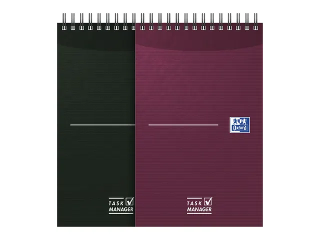 task manager 125x200mm Essen tials 140 pages 2 colors assorted