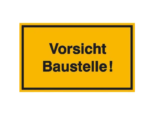 aanwijzingsbord,Pas op! Bouwplaats,aluminium gemerkt,gemoffeld