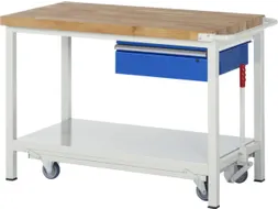 Werkbank 880x1250x700mm Beukenhouten Werkblad 1lade