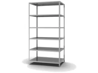 magazijnstelling,grondveld,HxBxD 2500x1300x800mm,vaklast 200kg - 2