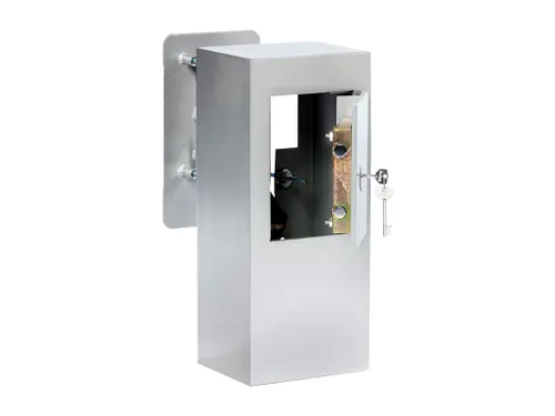 Key Security Box Ksb 007 Inbouwmuur Dubbelbaard Sleutelslot Grijs