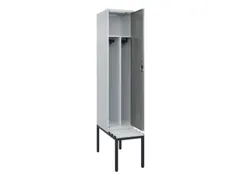 locker met bank,voor scheiding van kleding,HxBxD 2120x400x815mm,1vak