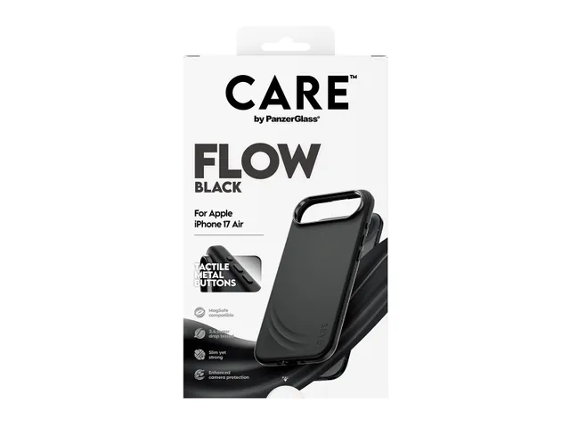PanzerGlass CARE by Flow Case Black w. MagSafe iPhone Air, Hoes,
