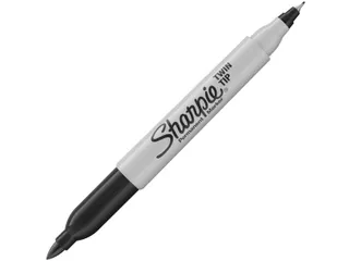 Permanente Marker, Twin Tip, Zwart - 2