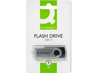 USB stick 2.0, zwart, 4 GB - 6