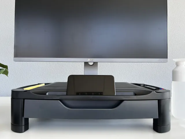 Monitorverhoger Tablet Houder 3 Hoogte Standen Opberglade Xlarge Zwart