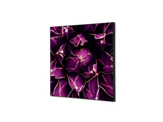 Wanddecoratie Textiel Set 40x40cm Cactus Paars - 1