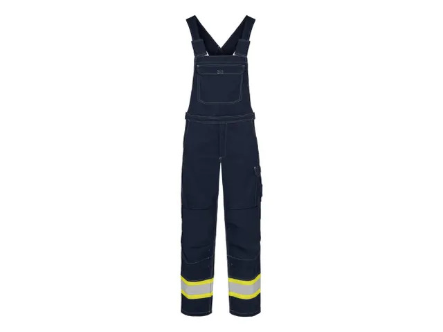 Tranemo 5742 Amerikaanse overall, marineblauw/fluo geel, maat 64, per