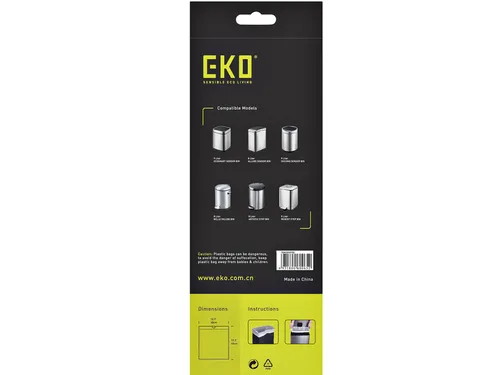 Afvalzak EKO MDPE type B met trekband 40x45cm 7-9 Liter wit