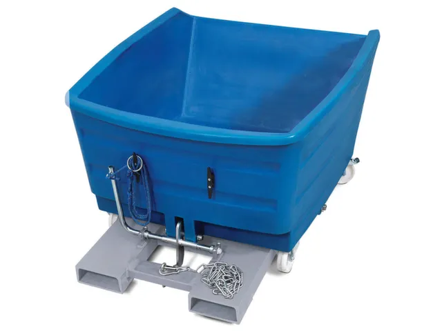 kiepbak,HxLxB 955x1650x1120mm,0,75m³,draagverm. 750kg,blauw,wielen