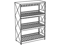 Stellingcontainer Gevaarlijke Stoffen Max. 12X200L Vaten Liggend