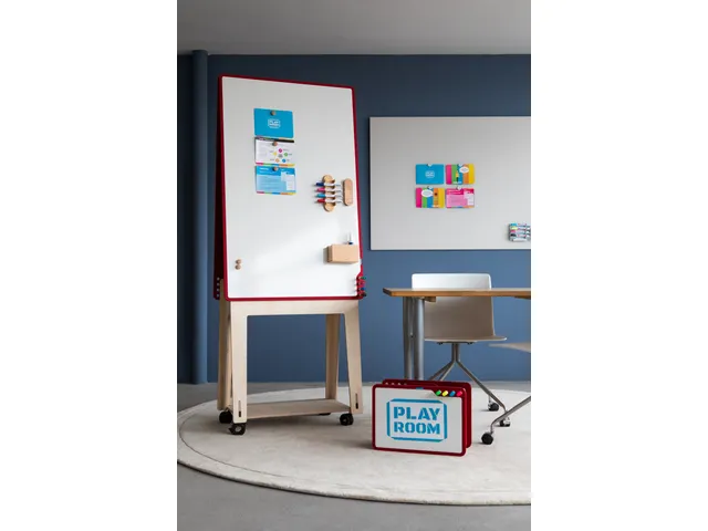 PLAYROOM Playboard draagbaar whiteboard M 75x118cm Rood