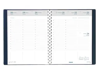 Agendavulling 2027 Brepols Timing 7dagen/2pagina's spiraal wit - 4