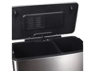 Pedaalemmer Afvalscheiding 46 Liter Mat Rvs - 8