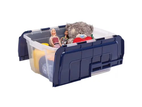 Opbergbox 45 Liter Transparant Blauw