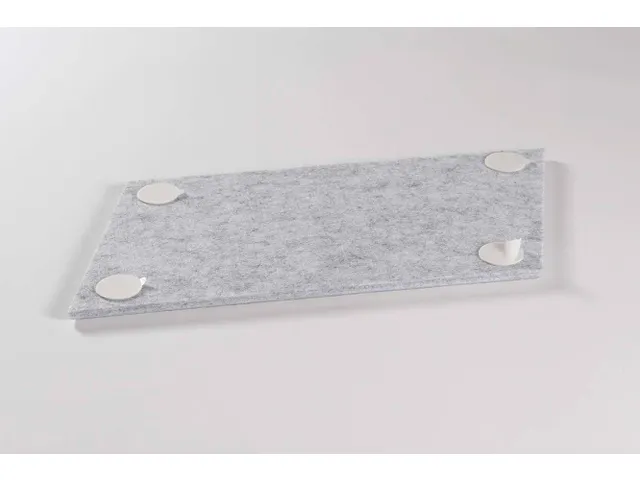 Carreau acoustique PET-Feutre Parallélogramme Gris clair 30x25cm 22pc