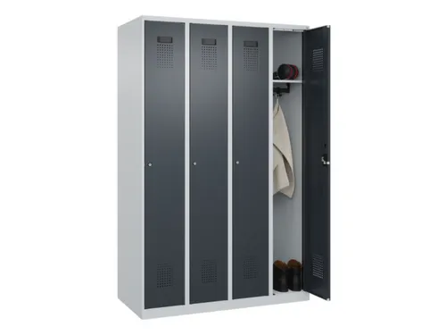 locker,HxBxD 1850x1200x500mm,4vak,vak B 300mm,cil.-slot