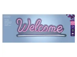Ledbord Lumineo indoor USB neon Welcome