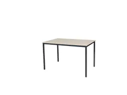Domino Basic Tafel Vaste Hoogte 1200x800mm Robson Eiken Zwart 4-Poots
