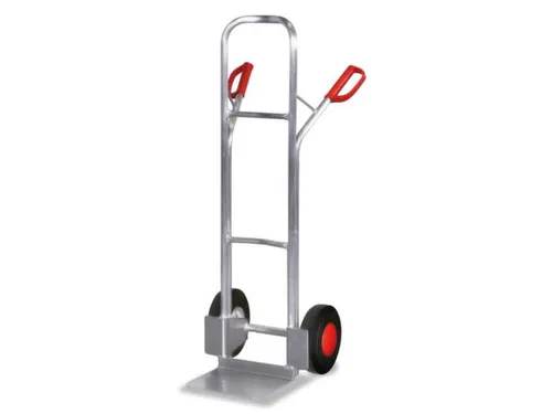 Steekwagen Aluminium Kratten 200kg 1305x572mm Massief Rubber Banden