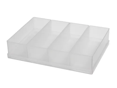inzetbak,v. Magazijnkast,HxLxB 45x160x55mm,PP