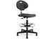 Werkstoel Large Zwart met Glijders Ergonomisch & Stevig