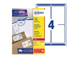 Verzendetiket Avery QuickPeel L7169-100 99.1x139mm Wit 400 Stuks