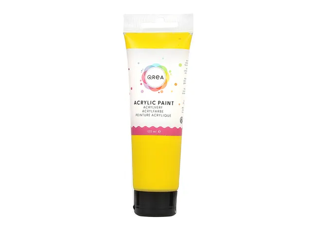 Acrylverf Qrea 120 ml primair geel