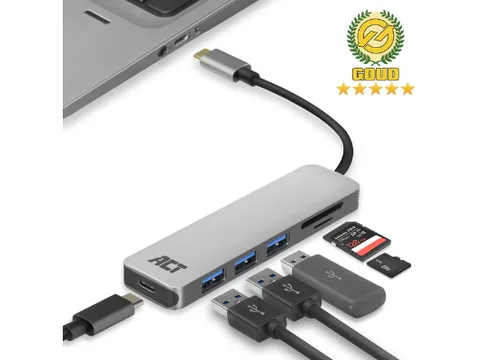 USB-C Hub 3.0 3x USB-A Cardreader PD
