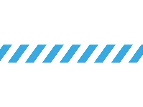Vloersticker Zonder Tekst 90X1000Mm Wit/Blauw